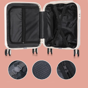 Valise portable légère de 14 pouces, mini bagage à roulettes élégant adapté aux voyages scolaires et aux voyages d'affaires - Product Image 3