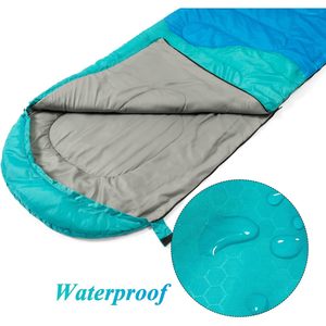 Premium leggero sacco a pelo a compressione mummia stile 3 stagioni che dormono per fare escursioni in campeggio a caldo e freddo - Product Image 2
