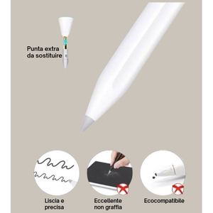 ปากกาสไตลัสดิจิตอลความแม่นยำสูงสำหรับไอแพด(ปี 2018 เป็นต้นไป) ไม่มีความล่าช้าสำหรับการวาดภาพการเขียนประเภทซีหัวปากกาอะลูมิเนียมมีการเปลี่ยนทดแทน - Product Image 3