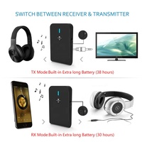 Émetteur-récepteur Bluetooth portable 2-en-1 BT-6 pour systèmes stéréo domestiques