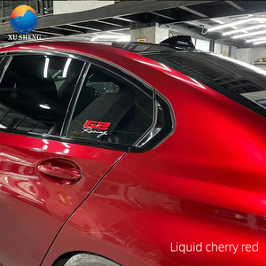 Envoltura de <span class=keywords><strong>vinilo</strong></span> para <span class=keywords><strong>coche</strong></span>, sin burbujas de aire, rojo, metálico, rojo, mercurio, mascota - Product Image 5