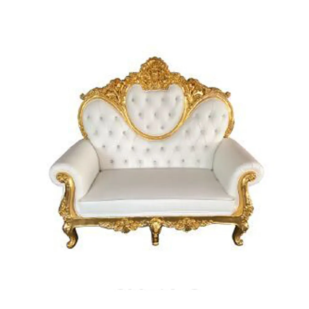 Europäische klassische Doppels itz Massivholz geschnitzt Chaiselongue Schlafzimmer Chaiselongue Bild Stuhl dekorativen Stuhl