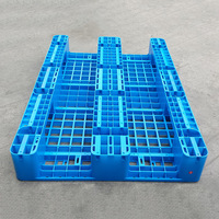 Palettes en plastique 1200x1000mm Taille Industrie Entrepôt Stockage Palette en plastique Palette en plastique réutilisable simple face