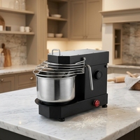 Mélangeur à pâte électrique de table en acier inoxydable 5L 10L à 11 vitesses avec minuterie réglable 750W pour usage commercial en boulangerie