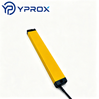 YPROX Safety Light Curtain IP65 PNP Sensor Penghalang Laser Tipe Through-Beam Seri WTX-GS DC12-24V Jarak Deteksi 0.3-3m
