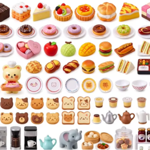 Figurines en résine 3D de nourriture : Dumpling, <span class=keywords><strong>Café</strong></span>, Sushi, Riz, Œuf, Saucisse, Toast, Chocolat, Fraise, Cheesecake, Tarte aux fruits, Gâteau aux œufs, Donut pour maison de poupée - Product Image 1