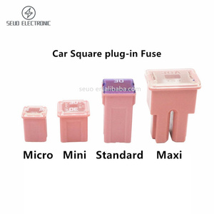 SEUO Bộ Chuyển Đổi Cầu Chì <span class=keywords><strong>PEC</strong></span> Bán Chạy Cầu Chì Ô Tô Hình Vuông Bảo Hiểm 15A-60A 32V Bu Lông Trên Cầu Chì - Product Image 2