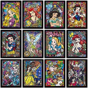 LANSURE Peinture Diamant Mystérieuse <span class=keywords><strong>Mickey</strong></span> Cartoon DIY, Broderie Diamant sur Toile Sans Couleur, Art Mural pour Enfants, Cadeau - Product Image 3