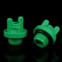 Bouchons de qualité en PVC bouchon à filetage mâle raccord de conduites d'eau en plastique vert vente en gros