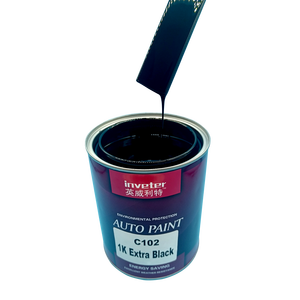 Pintura de coche extra negra C102, a base de acrílico, resistente a la intemperie y que conserva el color, brillo de larga duración sin decoloración - Product Image 1
