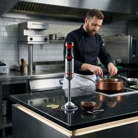 Mixeur plongeant électrique professionnel de qualité commerciale, durable, efficace, à vitesse variable, pour usage en cuisine