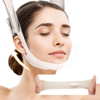 Bandeau de lifting facial en silicone, ajustable pour sculpter la mâchoire en V, réducteur de double menton, enveloppement amincissant pour femmes et hommes