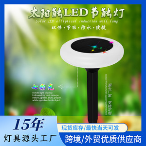 Lampe de jardin LED à énergie solaire, étanche, colorée, pour pelouse, cour extérieure, décoration paysagère - Product Image 5