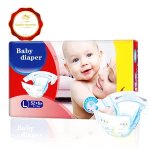 High quality Plain Woven Disposable Soft Baby Diapers Supplier With 3D Leak Prevention Channel