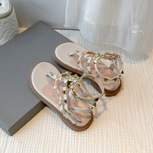 Sandales romaines à rivets pour bébé fille, chaussures tendance pour enfants, été - Product Image 5