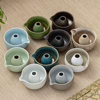 Ensemble Matcha de style Japandi 7 pièces, bol en céramique, fouet en bambou, cuillère à poudre, passoire à mailles fines, torchon à thé, boîte cadeau portable