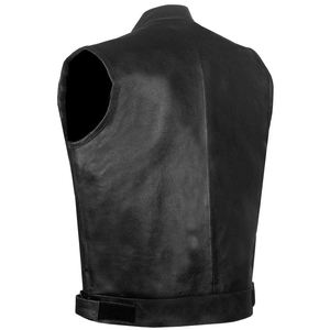 Chaleco de Cuero para Hombre, Casual, Transpirable, de Invierno, Piel de Vaca Genuina, Personalizado, con Múltiples Bolsillos y Manga Larga, Venta al Por Mayor - Product Image 4