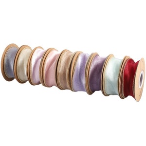 Wide Solid Tone Organza Spool Designed For <b>Large</b> <b>Gift</b> Basket Decor Cake <b>Box</b> Binding And Holiday Present Styling - Product Image 3
