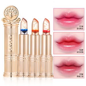 Bálsamo Labial Mágico con Chapado en Oro <span class=keywords><strong>AGAG</strong></span>, Lápiz Labial con Flor 3D Transparente, Maquillaje Antiguo con Hoja de Oro, Lápiz Labial que Cambia de Color - Product Image 2