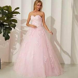 LY-PD0289 Damen Abendkleider Spitze Stickerei Prinzessin Abendkleid für Partys A-Linie Ärmellos Formelles Farbenfrohes Kleid - Product Image 1