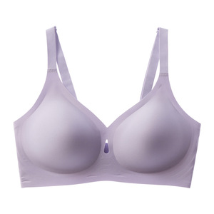 Soutien-gorge sans armatures 3/4 fin et uni pour femme, avec gel adhésif, style goutte d'eau, respirant, pour l'approvisionnement transfrontalier de lingerie - Product Image 5