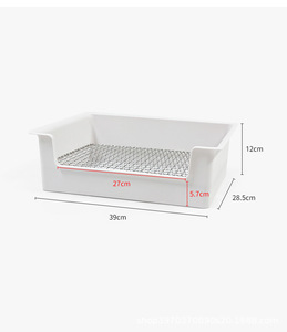 <span class=keywords><strong>Bac</strong></span> à litière pour lapin à grand coin facile à nettoyer-Plateau d'entrée bas pour petits animaux (cochons d'Inde, furets) - Product Image 6