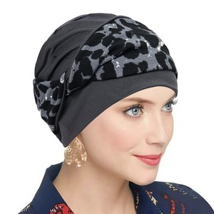 New Fashion Headscarf Hat Printed Headband Twisted Floral Turban Hat Muslim Ladies Soft <b>Hijab</b> Islamic Turban <b>Hijab</b> <b>Caps</b> - Product Image 5