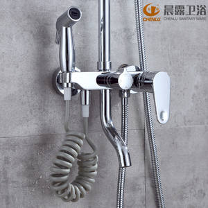 Juego de ducha con cabezal de ducha de mano, cuatro configuraciones de velocidad, pulverizador de lluvia, burbujas de masaje, pulverizador de agua automático, forma redonda - Product Image 5