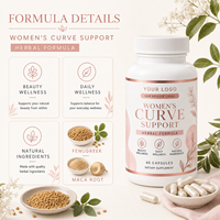Capsules OEM de haute qualité pour l'amélioration naturelle des fesses et l'agrandissement des hanches, soutien énergétique et immunitaire, ingrédients naturels, 60/90/120 gélules