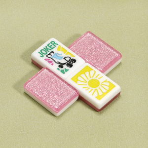 ชุดไพ่นกกระจอกอะคริลิคคริสตัลขายส่ง 160 แผ่น ชุดไพ่นกกระจอกอเมริกันสิงคโปร์สุดหรู ชุดเกมไพ่นกกระจอกสไตล์ตะวันตกสมัยใหม่สำหรับสุภาพสตรี - Product Image 5