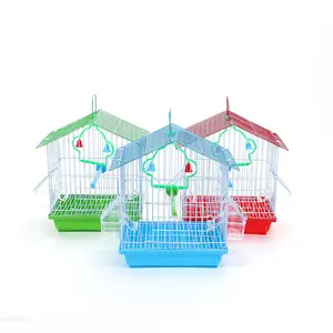 2024 Fashion Simple Metal Pet Bird Cages Budgie Cage Watch Small Budgerigarcage Wholesale Bird House