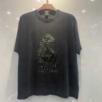 T-shirt Homme Personnalisé à Impression Numérique Grand Format, T-shirt Oversize Lourd de Fabricant de T-shirts