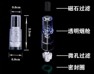 Cartouches filtrantes à triple aimant, recharges compatibles pour supports de filtres à cigarettes rechargeables - Product Image 4