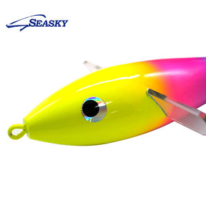 Seasky 10'' fly Flying Bird Lure Wood Teaser Wooden Airplane <span class=keywords><strong>Eat</strong></span> Tackle Pink Fishing Chain Lumo Tormenter Looney - Trolling - Product Image 3