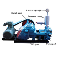 Pompe à boue horizontale triplex série BW150 BW160 BW250 BW320 avec moteur électrique/diesel pour plate-forme de forage