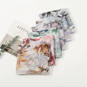 品牌印花棉Foulard pour femm voile musilman面料印花头巾方形穆斯林围巾女性头巾