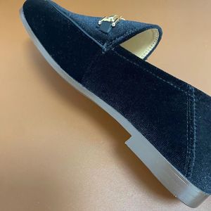 Mocasines Planos de Piel de Oveja con Empeine de Terciopelo para Mujer, Zapatos de Punta Redonda, Diseño Personalizable - Product Image 2