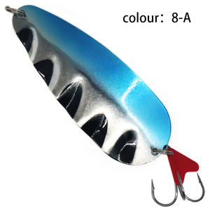 Señuelo de Pesca Tipo Cuchara, 38g, 12cm, con Lentejuelas Metálicas Giratorias, para Pesca de Lubina en Océano, con Tres Anzuelos, Señuelo de Fondo - Product Image 2