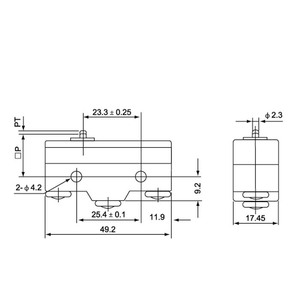 Mini Interruptor de 15A 250VAC, Interruptor Omron TM VM 1306 Z-15GD-B - Product Image 2