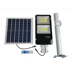 Bölünmüş güneş su geçirmez IP66 düşük fiyat açık LED sokak lambası ayrılmış panel uzaktan kumanda + zaman kontrolü