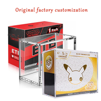 Boîte de présentation pour Elite Trainer Box (ETB) édition 30e anniversaire, épaisseur 8+5mm, couvercle magnétique, acrylique à bords polis