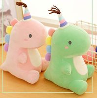 Gros dinosaure mignon jouets en peluche animaux jouets doux anniversaire dinosaure peluches pour enfants en peluche poupée en gros