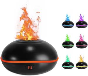 Diffuseur de parfum de luxe à flamme, humidificateur, diffuseur d'arômes électrique pour la maison, diffuseur d'arômes d'ambiance 200 ml - Product Image 1