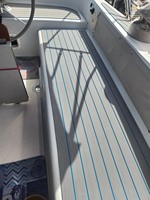Tapis de sol antidérapant pour bateau, feuille de revêtement en mousse EVA imitation teck pour yacht, bateau à rames