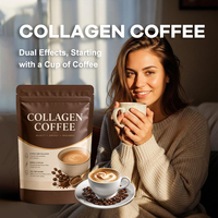 Café aux champignons et au collagène - avec collagène hydrolysé et extrait de Reishi, stimule l'énergie tout en nourrissant la peau, café OEM