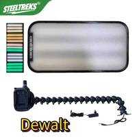 Lampe de réparation automobile Steeltreks 12V à 9 couleurs réglables, sans batterie, avec col de cygne flexible et support à ventouse pour détection de bosses sans peinture