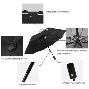 Promotion Wholesale <b>Windproof</b> Waterproof Features for Rain Perfect Gift Foldable 3-Fold Automatic Uv Cheap <b>Umbrella</b> - Product Image 2