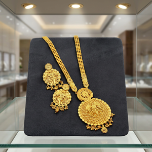 Wholesale Forming 14K 18K 24K Micro Gold Filled Long Necklaces Set, Fashion Long Necklaces Set, Traditional Design Jewelry Set. - Product Image 4