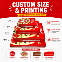 Boîtes à pizza rigides en carton ondulé isothermes extra-larges, recyclables, avec poignée, forme personnalisable, matériaux recyclés, maintien de la chaleur des aliments