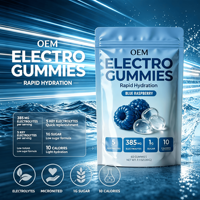 LUVVITA OEM Private Label Elektrolit Gummy Olahraga Suplemen Herbal Vegan Alami Grosir Permen Elektrolit
